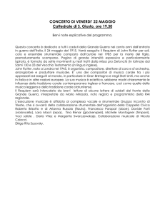 Nore al Programma - Conservatorio di Trieste