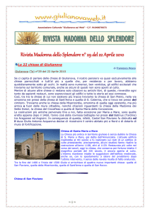 Rivista Madonna dello Splendore n° 29 del 22 Aprile 2010