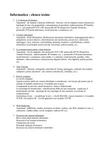 Elenco tesine 2017 - Istituto Paritario Michelangelo