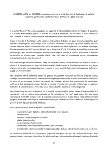 PROGETTO MIONI per il DIABETE in coordinamento con le Unità