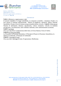 Fisica 1Mat B - IS Puecher Olivetti