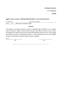 autorizzazione spettacolo I migliori anni con