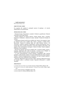 Analisi matematica I