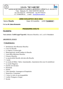 programma svolto filosofia