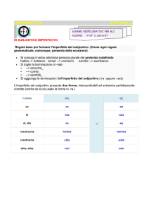 subjuntivo imperfecto - Prof.ssa Berardi Eugenia