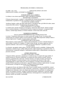 PROGRAMMA DI BIOLOGIA