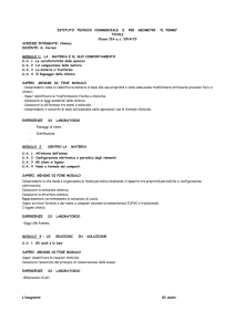 saperi minimi di fine modulo