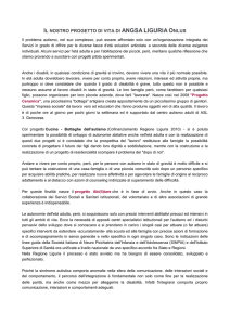 Il nostro progetto di vita di ANGSA LIGURIA Onlus