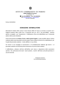 DEFIBRILLATORE - Istituto Comprensivo di Poirino