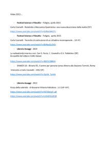 Video 2012-… Festival Scienza e Filosofia – Foligno, aprile 2015