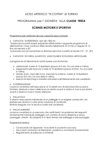 scienze motorie idoneità terza