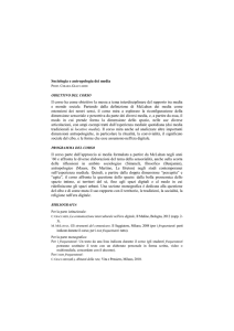 Sociologia e antropologia dei media