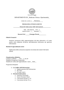 UNIVERSITA* degli STUDI di FOGGIA
