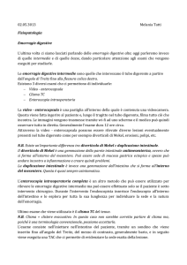 02.05.3013 Melania Tatti Fisiopatologia Emorragie digestive L