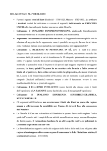 appunti DAL KANTISMO ALLidealismo