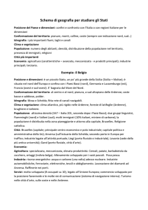 Schema di geografia per studiare gli Stati