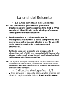 11. La crisi del Seicento