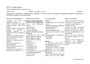 FRANCESE P.S. classe I - Bonaccorso da Montemagno