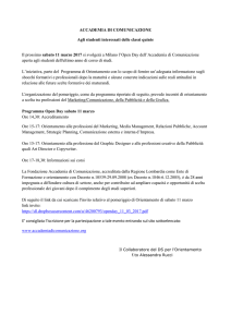 open day accademia di Comunicazione - Milano