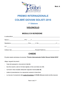 chiede - Colibrì Ensemble