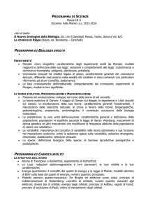 Scienze - Liceo Sandro Pertini