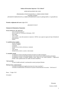 PROGRAMMA - Istituto di Istruzione Superiore "LB Alberti"