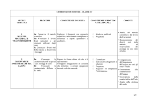 SCIENZE quarta