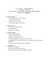 Matematica - IIS Pellegrino Artusi