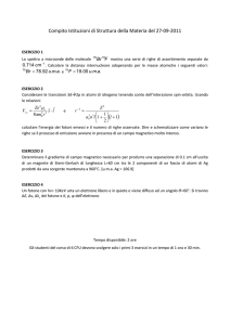 Compito Istituzioni di Struttura della Materia del 27-09-2011