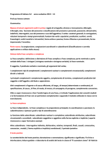 Programma di Italiano 2cl anno scolastico 2013 * 14