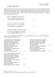 Classe 3 L – Liceo Luzzago Prof.ssa Cristina Salvi IL DOLCE STIL
