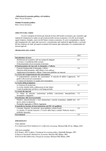 RICHIESA PROGRAMMA DEL CORSO