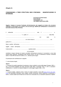 Modulo per la manifestazione di interesse