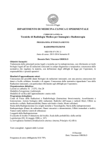 UNIVERSITA* degli STUDI di FOGGIA