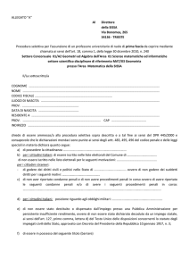 Modello di domanda - SISSA Web Services