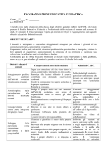 PROGRAMMAZIONE EDUCATIVA E DIDATTICA