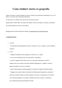 Come studiare storia e geografia