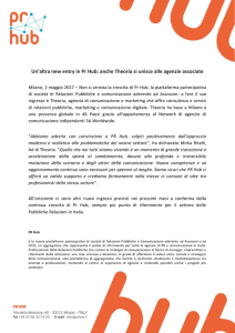 a fare il suo ingresso è Theoria, agenzia di comunicazione