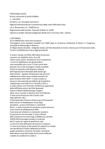 Oftalmologia Sociale Rivista trimestrale di Sanità Pubblica n. 1 del