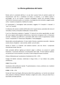 La riforma goldoniana del teatro