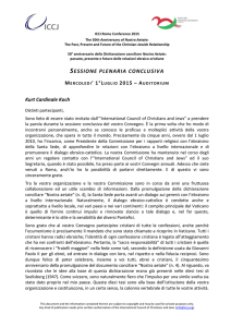 A Kurt Cardinale Koch - International Council of Christians and Jews