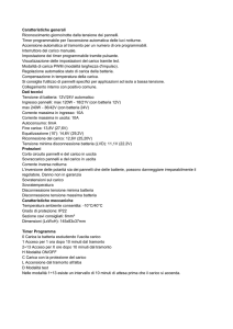 Caratteristiche generali Riconoscimento giorno/notte dalla tensione