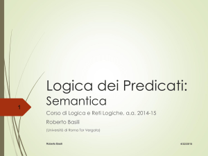 Logica dei Predicati: