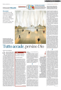Tutto accade, persino Dio