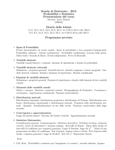 Calendario e Programmi 2015