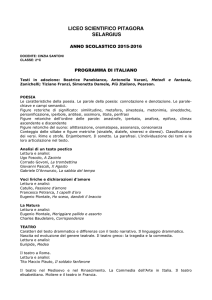 Italiano - Liceo Scientifico Pitagora | Selargius
