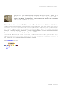 Disattivare Java nel browser del tuo pc | 1 Copyright Taxistory.it
