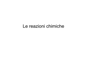 Le reazioni chimiche