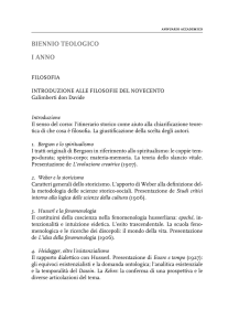 Filosofia - Seminario di Milano