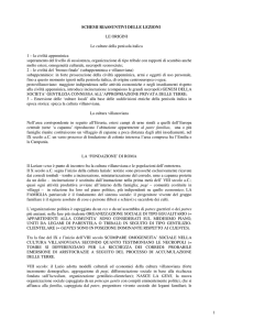 Schemi riassuntivi delle lezioni